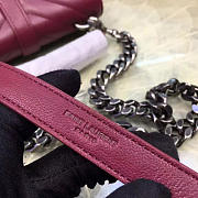 YSL Quilted Monogram College Wine 5064 - 5