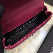 YSL Quilted Monogram College Wine 5064 - 3