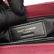 YSL Quilted Monogram College Wine 5064 - 2
