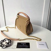 Chanel Grained Calfskin Flap Bag With Mini Top Handle Flap Bag A93756 VS06010 - 3