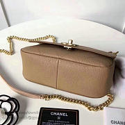 Chanel Grained Calfskin Flap Bag With Mini Top Handle Flap Bag A93756 VS06010 - 4
