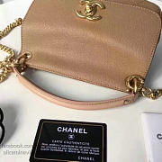 Chanel Grained Calfskin Flap Bag With Mini Top Handle Flap Bag A93756 VS06010 - 5