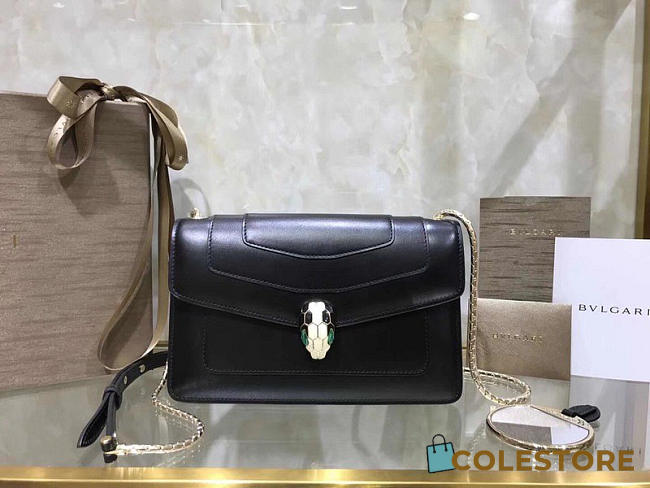 Bvlgari Serpenti Forever Calf Leather Flap Cover Crossbody Bag 38102 5846 - 1