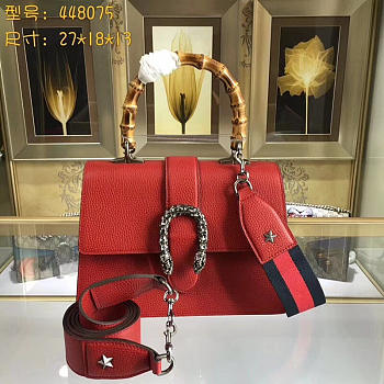 gucci dionysus medium top handle bag red leather CohotBag 