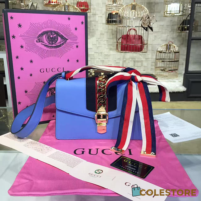 gucci sylvie leather bag CohotBag z2345 - 1