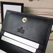Gucci Signature Wallet In Black 11x2.5x8.5 cm - 5