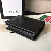 Gucci Signature Wallet In Black 11x2.5x8.5 cm - 4