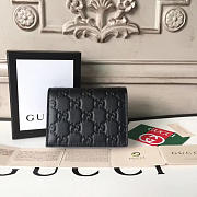 Gucci Signature Wallet In Black 11x2.5x8.5 cm - 2