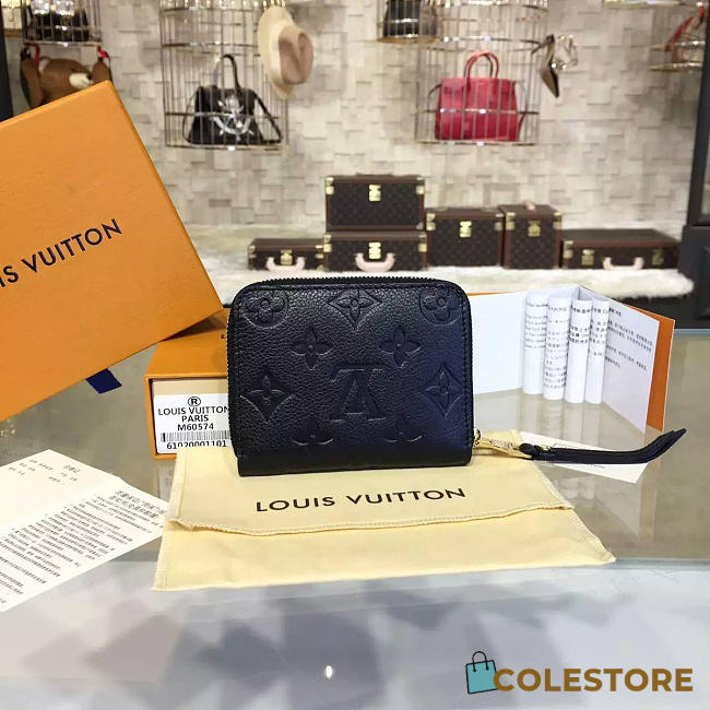 Louis Vuitton Zippy Wallet Noir 3167 - 1