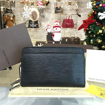 Louis Vuitton Zippy Wallet Black 3171