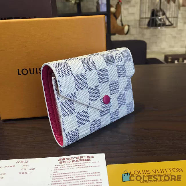 Louis Vuitton Victorine Wallet Damier Azur Canvas 3197 - 1