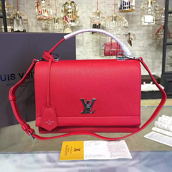 Louis Vuitton Lockme II Handbag Cherry 3357