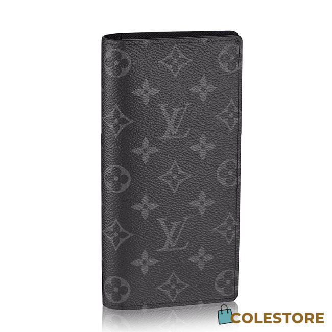 Louis Vuitton Brazza Wallet Monogram Eclipse Canvas M61697  - 1