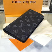Louis Vuitton Brazza Wallet Monogram Eclipse Canvas M61697  - 6