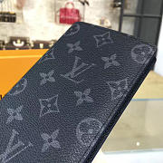 Louis Vuitton Brazza Wallet Monogram Eclipse Canvas M61697  - 5