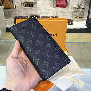 Louis Vuitton Brazza Wallet Monogram Eclipse Canvas M61697  - 3