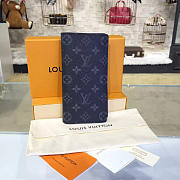 Louis Vuitton Brazza Wallet Monogram Eclipse Canvas M61697  - 2