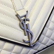 YSL Envelop Satchel Large White 4810 - 5