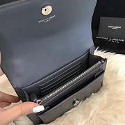 YSL Sunset Chain Wallet In Crocodile Embossed Shiny Leather 4829 - 4
