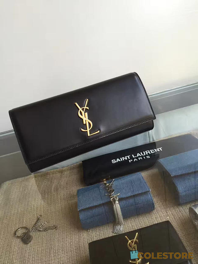 YSL Monogram Kate Clutch Smooth Leather 4949 - 1