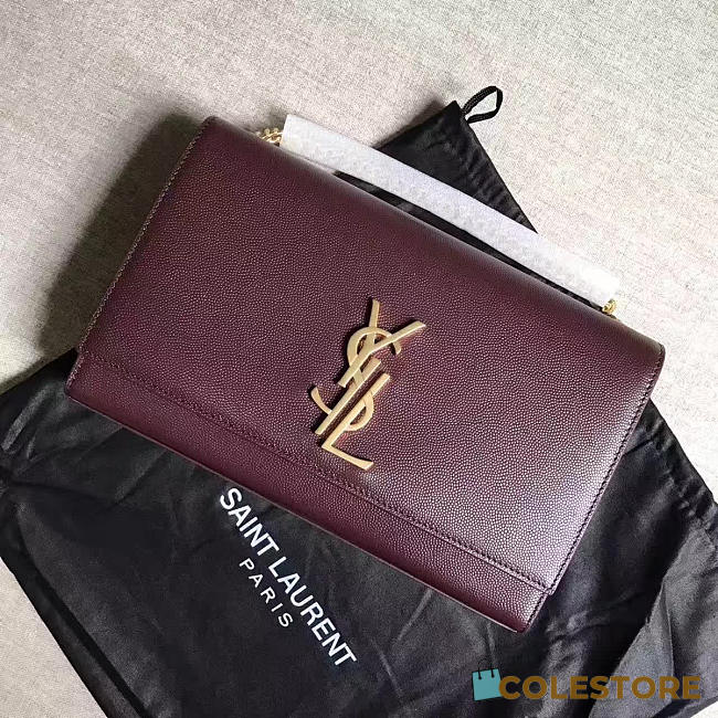 YSL Monogram Kate Grain De Poudre Embossed Leather 4961 - 1