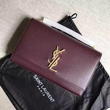 YSL Monogram Kate Grain De Poudre Embossed Leather 4961