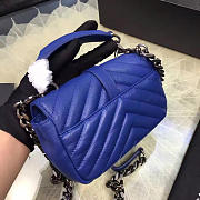 YSL Quilted Monogram College Blue 5070 - 5