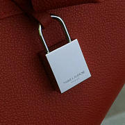 YSL Sac De Jour In Grained Leather Red 5135 - 4