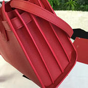 YSL Sac De Jour In Grained Leather Red 5135 - 3