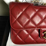 Chanel Red Oil Wax Leather Perfect Edge Bag A14041 VS05760 - 5