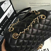 chanel caviar quilted lambskin backpack black gold hardware  - 2