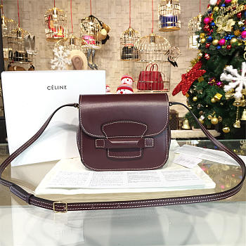 Celine Leather Shoulder Bag Z954