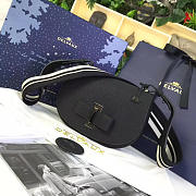 CohotBag delvaux calfskin mini le mutin saddle bag black 1499 - 1