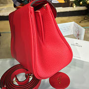 CohotBag delvaux mini brillant satchel grained calfskin leather red 1503 - 3