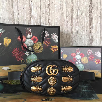 gucci marmont pocket black CohotBag 2625