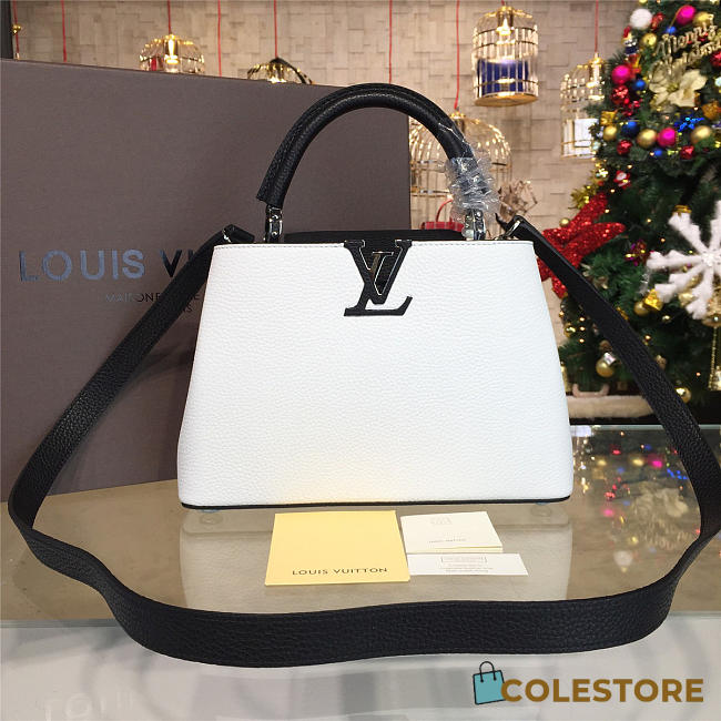 Louis Vuitton Capucines BB White 3448 - 1