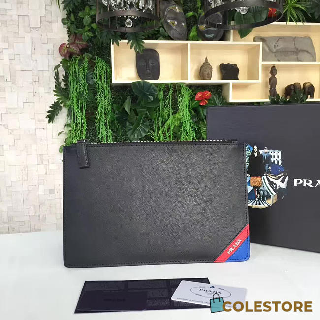 Prada Leather Clutch Bag 4186 - 1