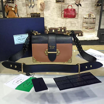 Prada Cahier Leather Shoulder Bag 4203
