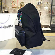 YSL Monogram Backpack Shark Black 4796 - 3