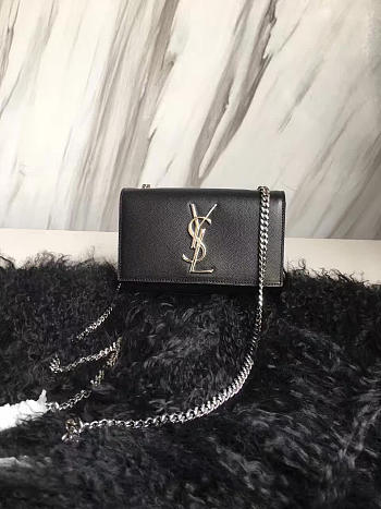 YSL Monogram Kate Grain De Poudre Embossed Leather 4989