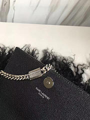 YSL Monogram Kate Grain De Poudre Embossed Leather 4989 - 3
