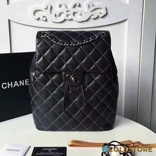Chanel Caviar Quilted Lambskin Backpack Black 170303 VS03923 - 1