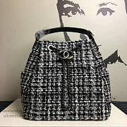 Chanel Black & White Bucket Bag Greena A13042 VS05802 - 2