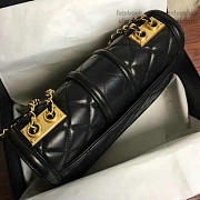 Chanel Quilted Lambskin Gold-Tone Metal Flap Bag Black A91365 VS03475 - 2