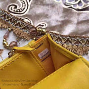 Chanel Lambskin Mini Chain Wallet Yellow A81024 VS 00762 - 2