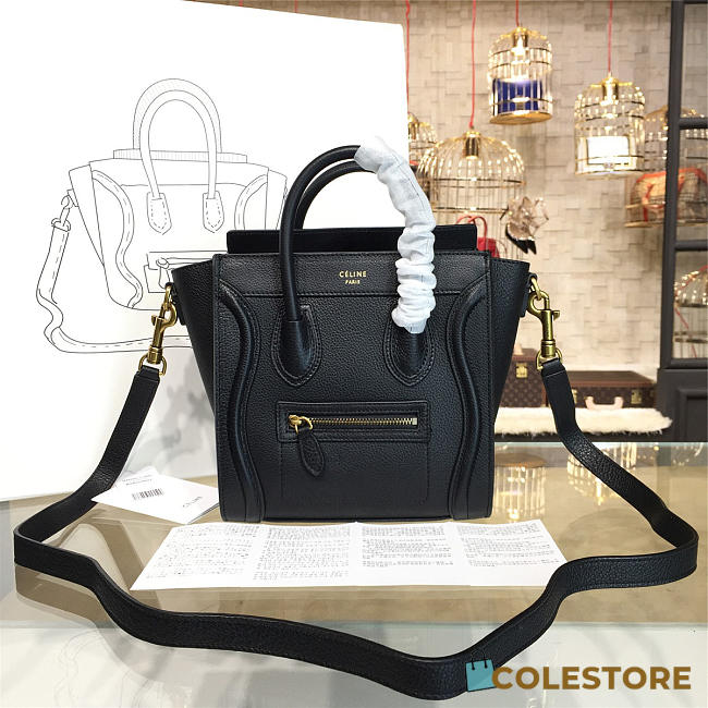Celine Nano Leather Shoulder Bag Z1032 - 1
