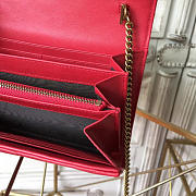 Gucci GG Mermont Wallet Chain in Red 20x4x14.5 cm - 6