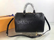 Louis Vuitton Supreme Hand Bag Black M40432 - 5