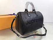 Louis Vuitton Supreme Hand Bag Black M40432 - 2