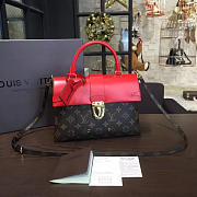 Louis Vuitton Monogram One Handle Flap Bag MM Red3296 - 6